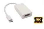 DINIC Adapter USB 3.2 Typ C Stecker/DisplayPort Buchse 4k bei 60Hz